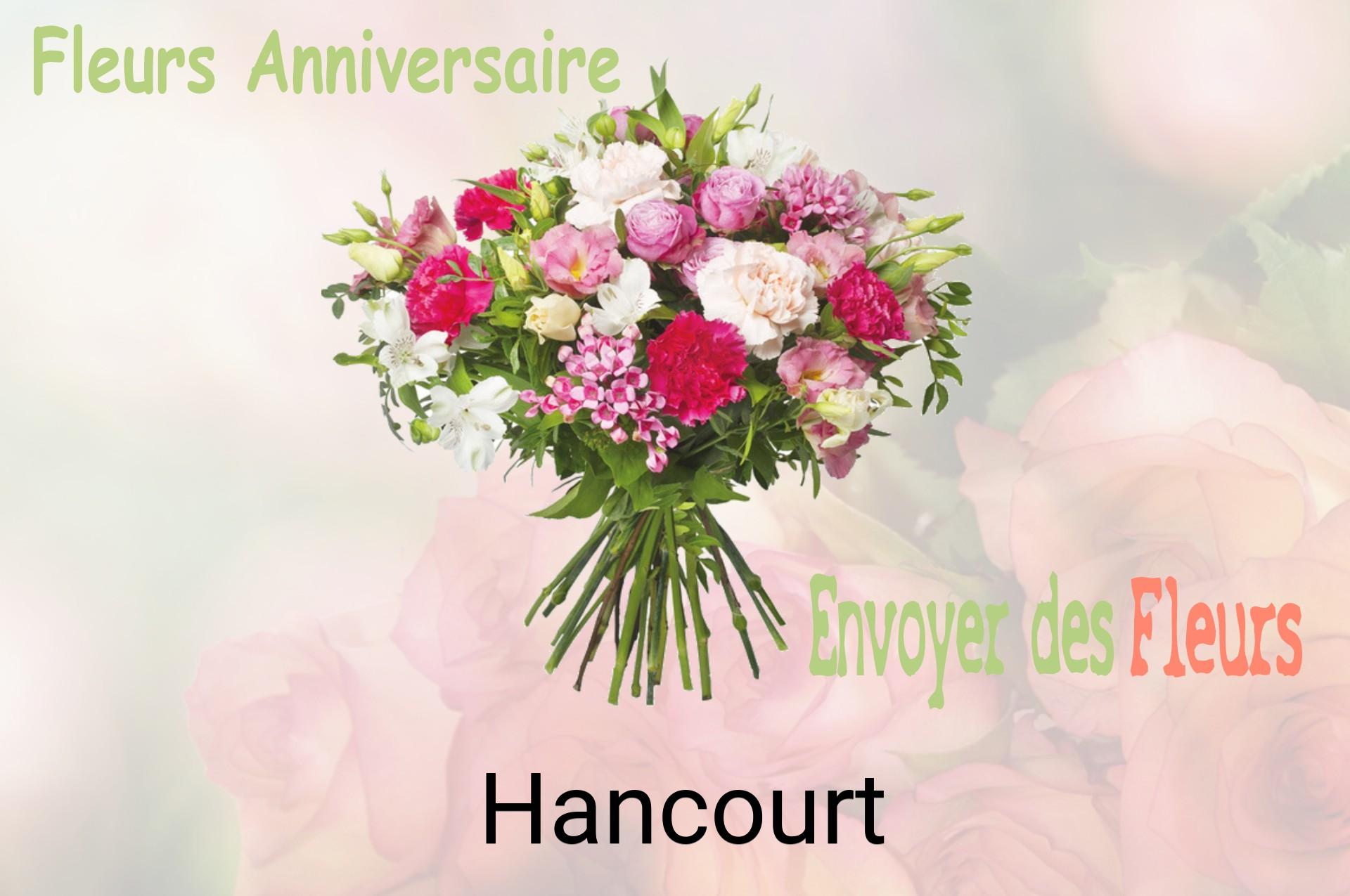 Bouquet de fleurs d’anniversaire livré à Hancourt